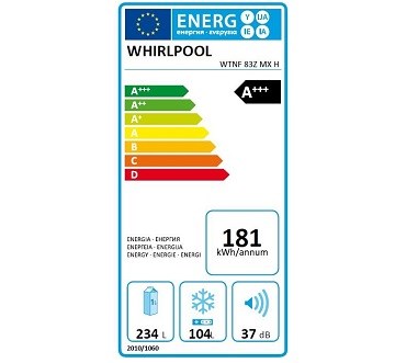 WHIRLPOOL WTNF83ZMXH spotřeba energie
